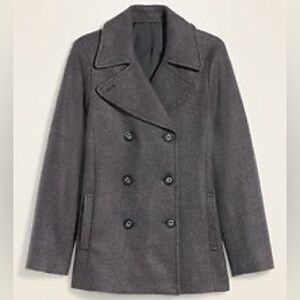 OLD NAVY Soft Brushed Peacoat, Dark Heathered Grey, Size Small